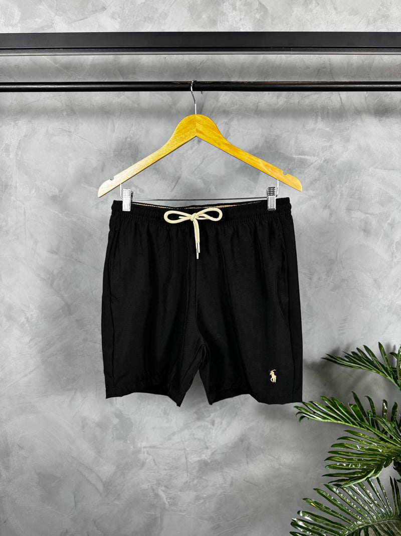 Short Tactel Premium Polo Ralph Lauren - Preto