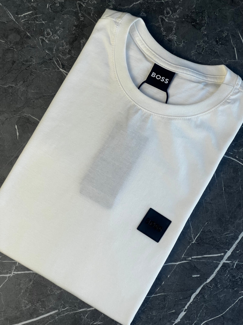 Camiseta Hugo Boss - Off White - Seda Pima