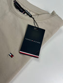 Camiseta Tommy Hilfiger - Bege - Algodão Egípcio