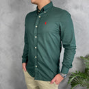 Camisa Social Polo Ralph Lauren Oxford - Verde