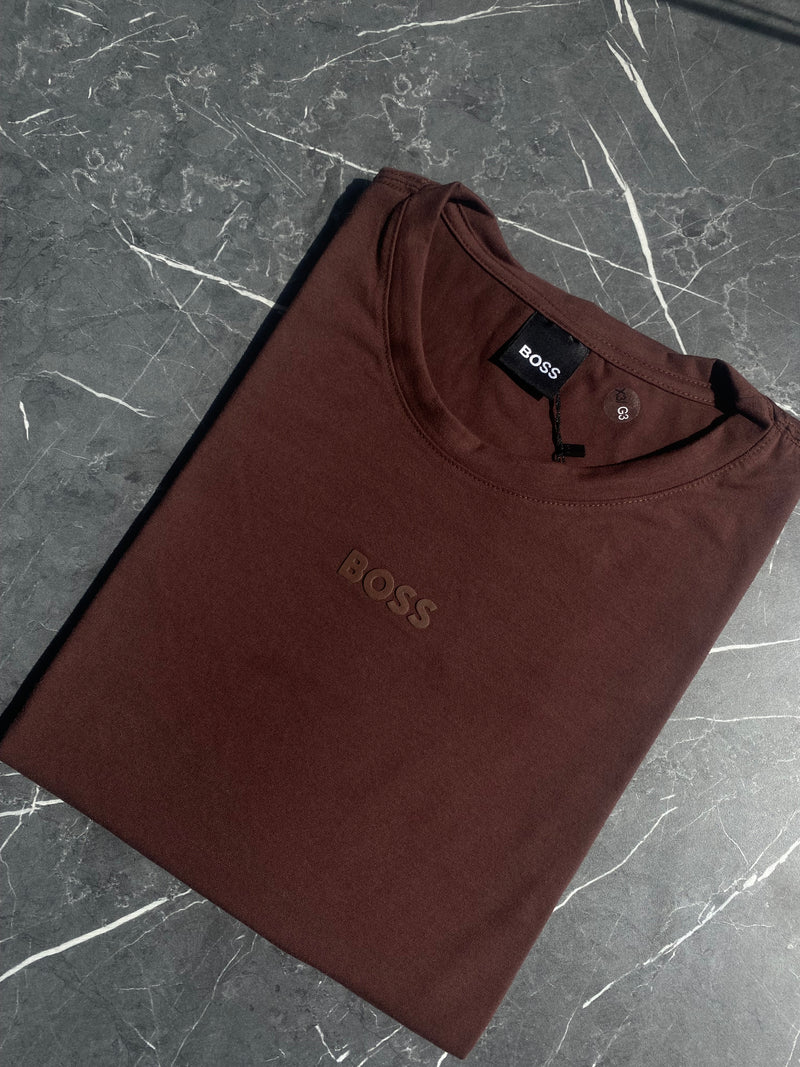Camiseta Hugo Boss - Marrom - Algodão Egípicio