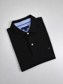 Camisa Gola Polo Tommy Hilfiger - Preta