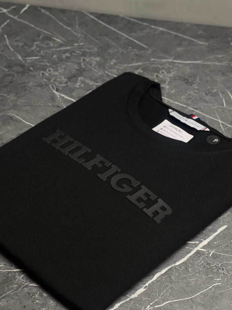 Camiseta Tommy Hilfiger - Preta - Algodão Egípcio