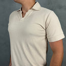 Gola Polo Zara Texturizada - Bege