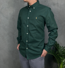 Camisa Social Polo Ralph Lauren Oxford - Verde