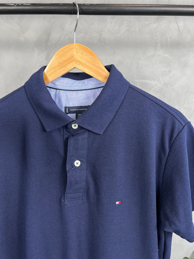 Camisa Gola Polo Tommy Hilfiger - Azul Marinho