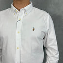 Camisa Social Polo Ralph Lauren Oxford - Branca