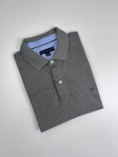 Camisa Gola Polo Plus Size Tommy Hilfiger - Cinza