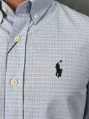 Camisa Social Az/Prt Polo Ralph Lauren Oxford - Xadrez
