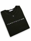 Camiseta Tommy Hilfiger - Algodão Egípicio - Verde Militar