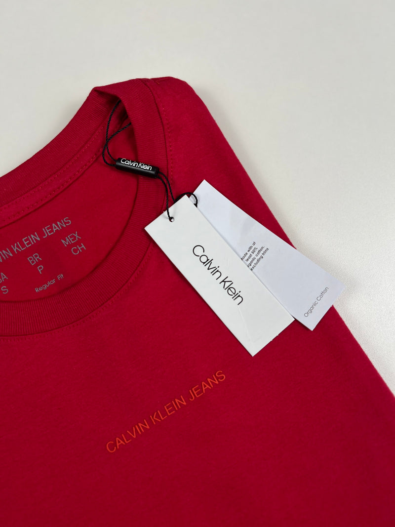 Camiseta Calvin Klein - Vermelha - Seda Pima
