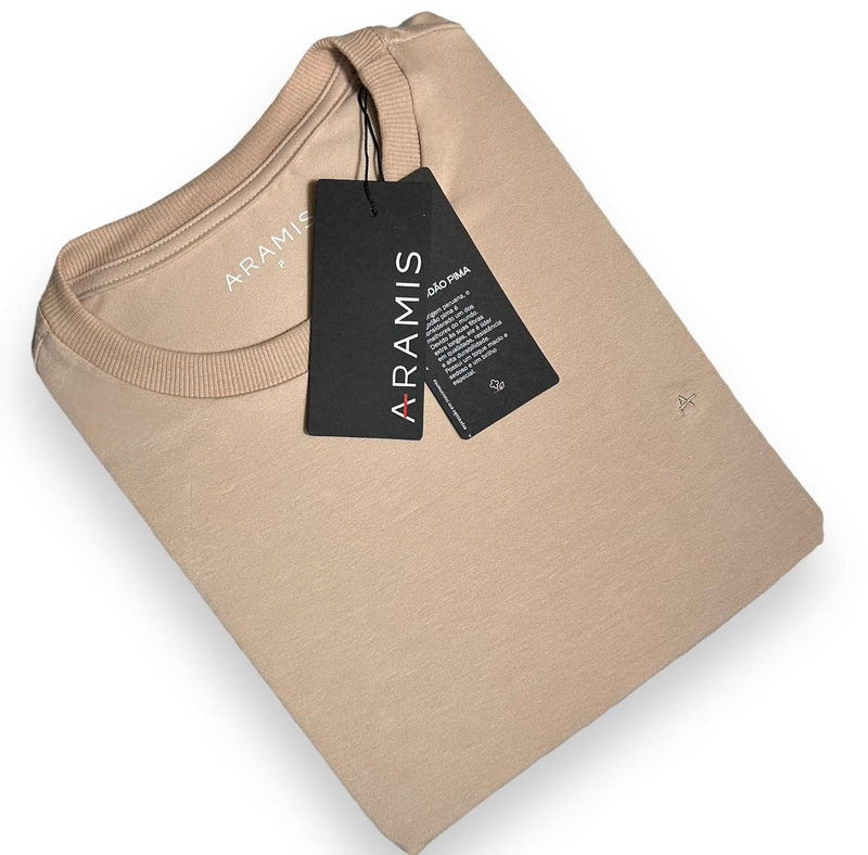 Camiseta Aramis - Cáqui - Pima Stretch