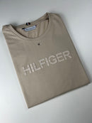 Camiseta Tommy Hilfiger - Bege - Algodão Egípicio