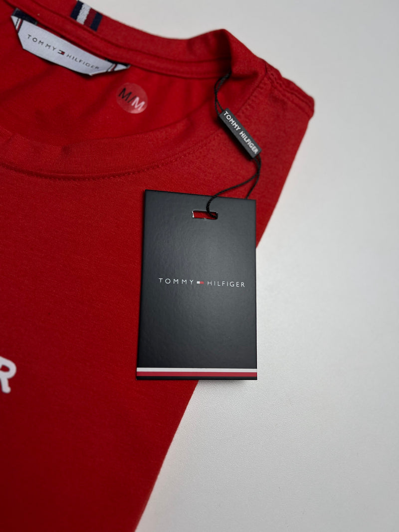 Camiseta Tommy Hilfiger - Vermelha - Algodão Egípcio