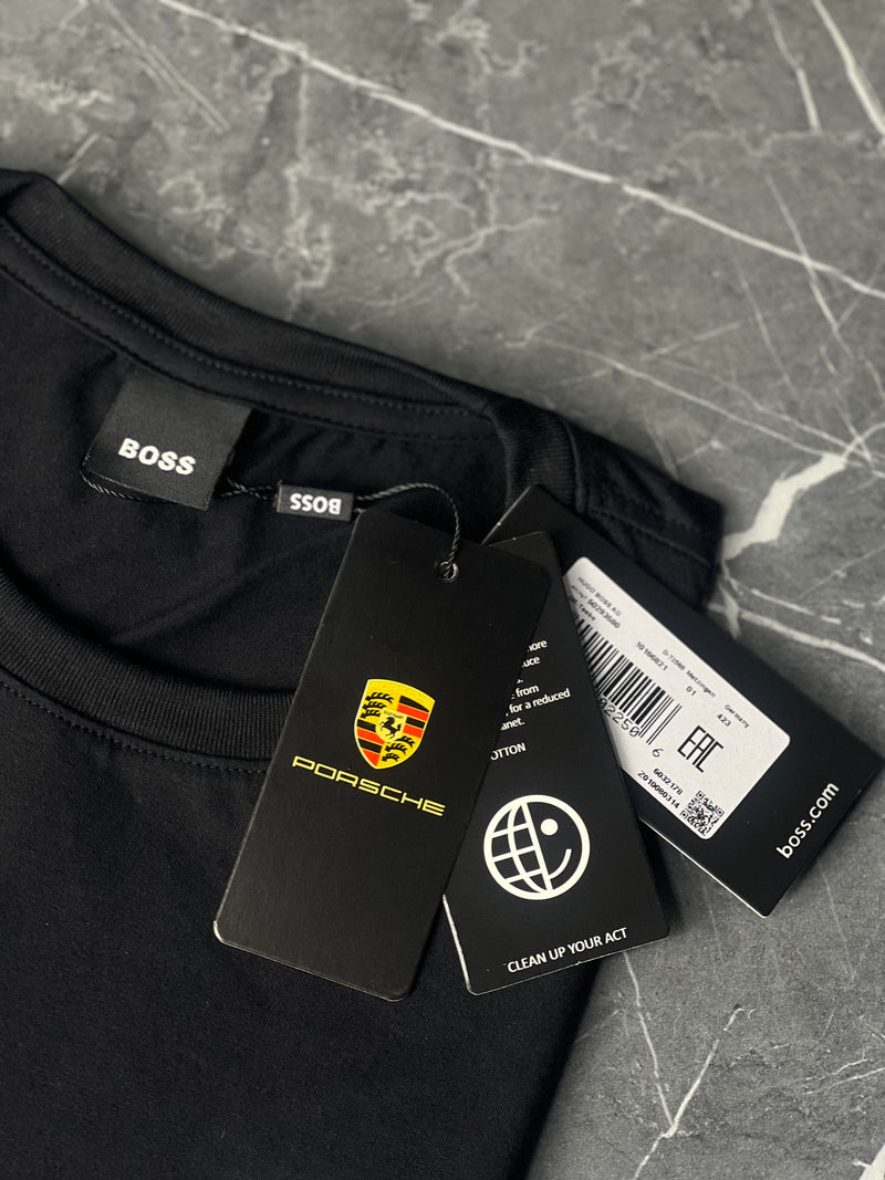 Camiseta Porsche x Boss - Azul Marinho - Seda Pima