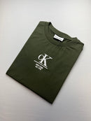 Camiseta Calvin Klein - Verde Militar - Seda Pima
