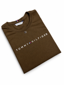 Camiseta Tommy Hilfiger - Algodão Egípicio - Marrom