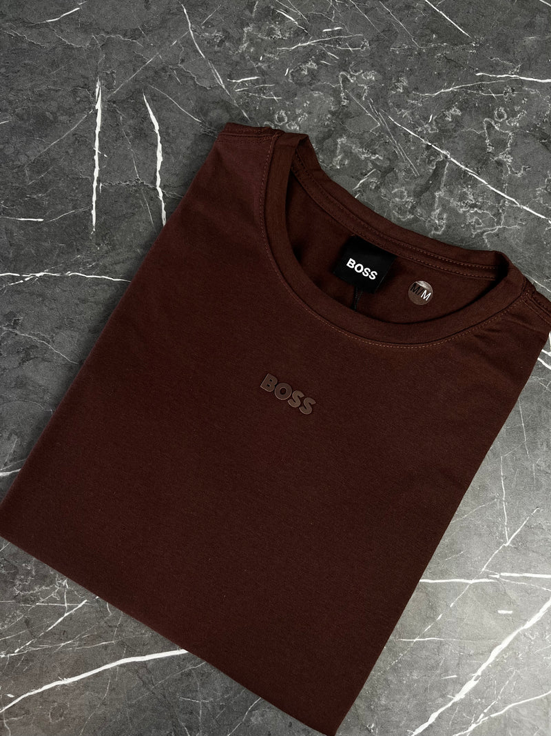 Camiseta Hugo Boss - Marrom - Algodão Egípicio