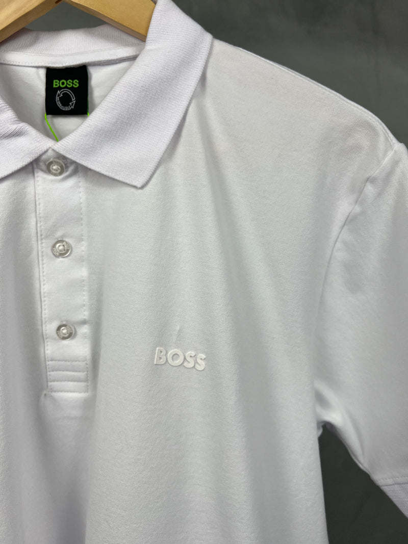 Camisa Gola Polo Hugo Boss -  Branca