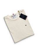 Camiseta Tommy Hilfiger Basic - Off White - Algodão Egípcio