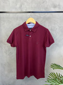 Camisa Gola Polo Tommy Hilfiger - Bordo