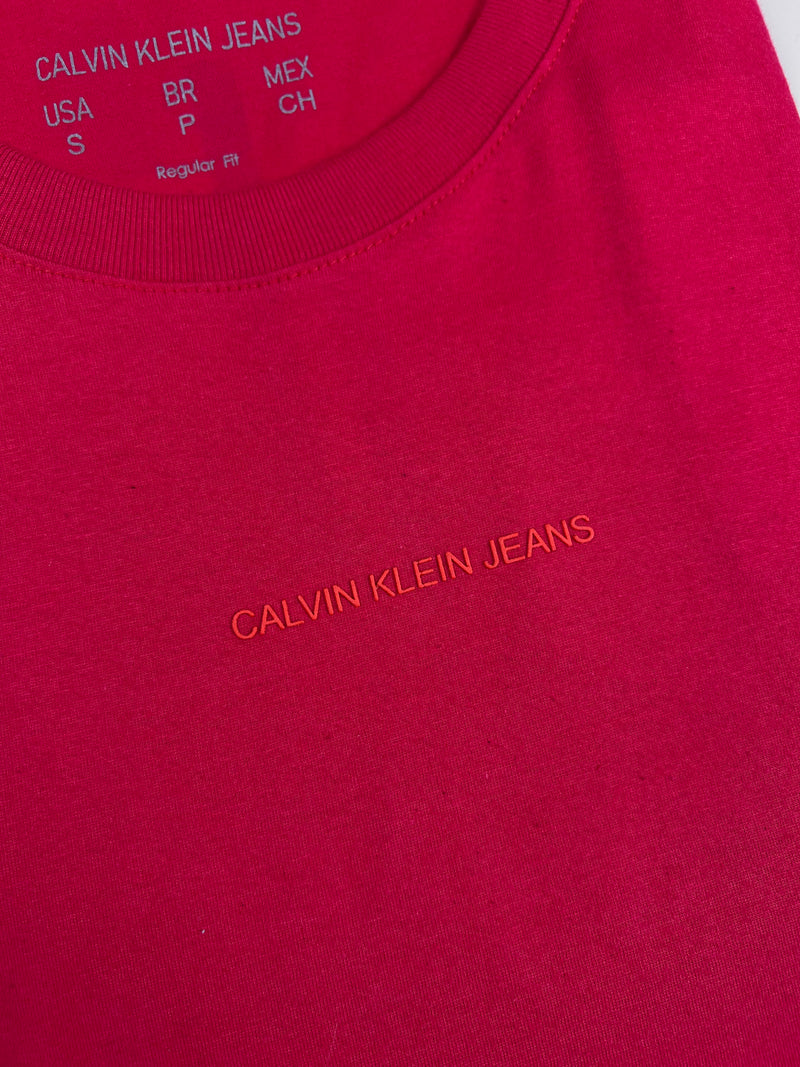 Camiseta Calvin Klein - Vermelha - Seda Pima
