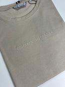 Camiseta Tommy Hilfiger - Bege - Algodão Egípcio