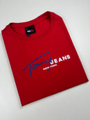 Camiseta Tommy Jeans - Vermelha - Pima Strech