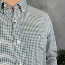 Camisa Social Tommy Hilfiger Oxford - Xadrez BR/VR