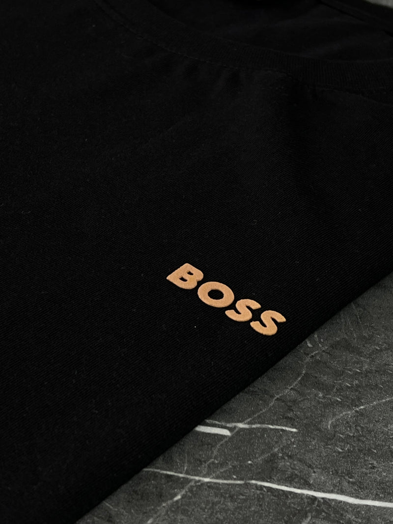 Camiseta Hugo Boss - Preta  - Seda Pima