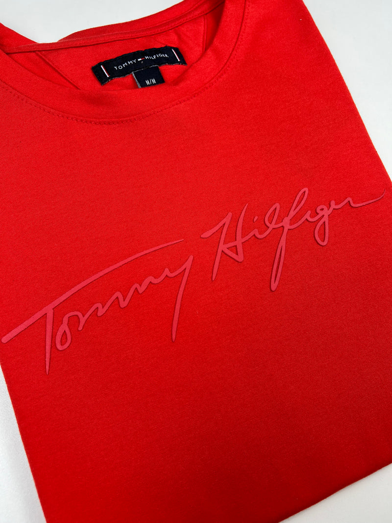 Camiseta Tommy Hilfiger - Vermelha - Algodão Egípicio