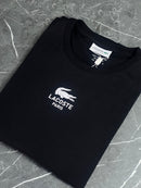 Camiseta Lacoste  - Preta  - Seda Pima