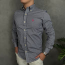 Camisa Social Polo Ralph Lauren Oxford - Xadrez Marinho
