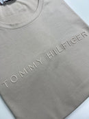 Camiseta Tommy Hilfiger - Bege - Algodão Egípcio