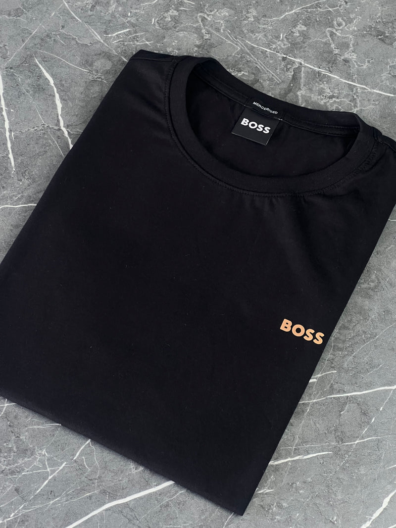 Camiseta Hugo Boss - Preta  - Seda Pima