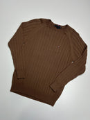 Suéter Tommy Hilfiger Importado Gola Redonda  - Marrom Claro