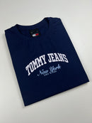 Camiseta Tommy Jeans - Azul Marinho - Seda Pima