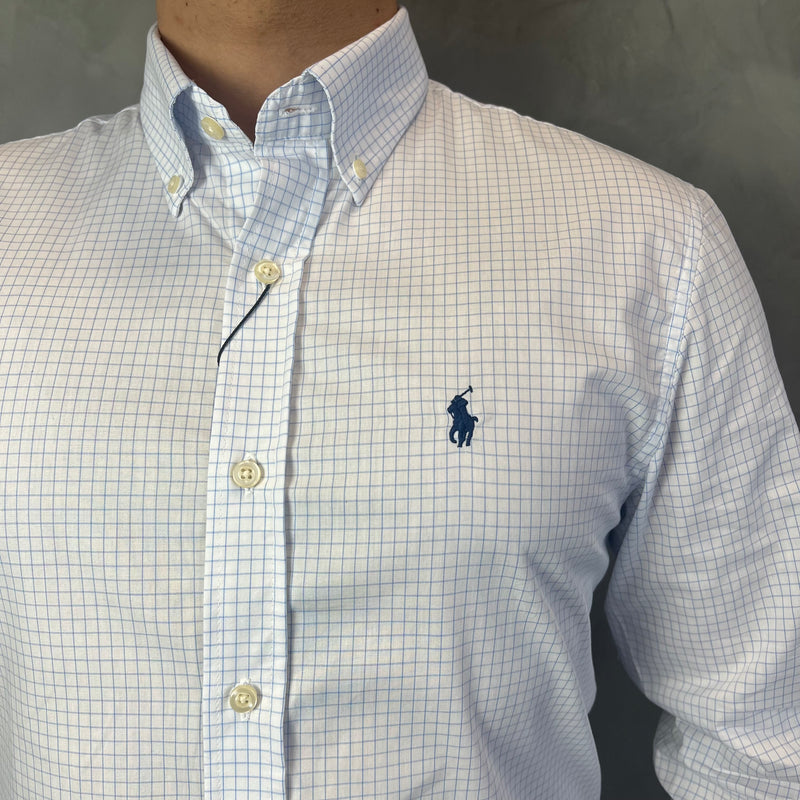 Camisa Social BR/AZ Polo Ralph Lauren Oxford - Xadrez