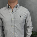 Camisa Social Polo Ralph Lauren Oxford - Xadrez Pr/Br