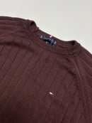 Suéter Tommy Hilfiger Importado Gola Redonda  - Marrom