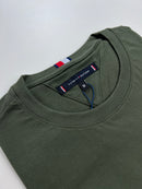 Camiseta Tommy Hilfiger - Verde Musgo - Seda Pima