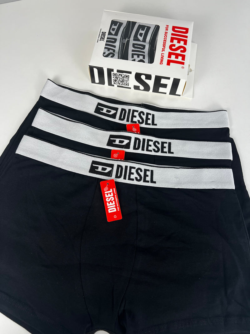 Kit Cueca - Diesel Preta -3 uni