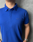 Camisa Gola Polo Lacoste Paris - Azul Royal