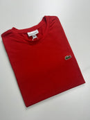 Camiseta Lacoste  - Vermelha  - Algodão Egípcio
