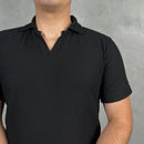 Gola Polo Zara Texturizada - Preta