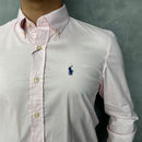 Camisa Social Polo Ralph Lauren Oxford - Rosa