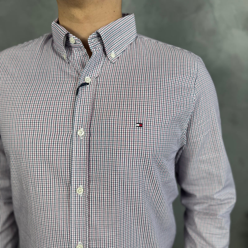 Camisa Social Tommy Hilfiger Oxford - Xadrez BR/RS