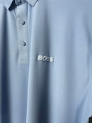 Camisa Gola polo Hugo Boss - Azul Bebê - Tecnológica