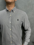 Camisa Social Polo Ralph Lauren Oxford - Listrada Preta