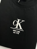 Camiseta Calvin Klein - Preta  - Seda Pima